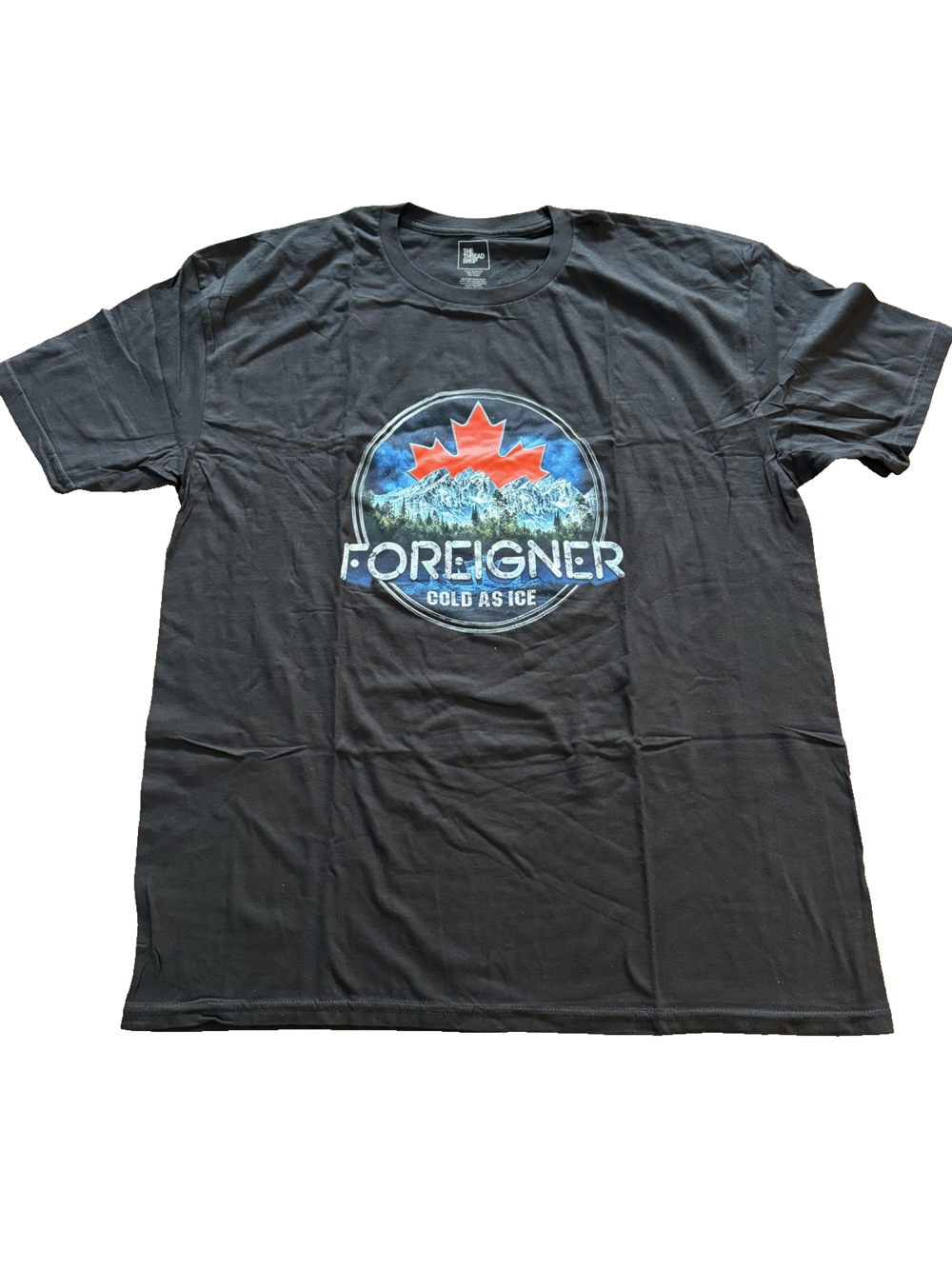 Foreigner Shirt Mens 2XL Black Canada Tour 2019 Cold As Ice Band Tee Rock Music